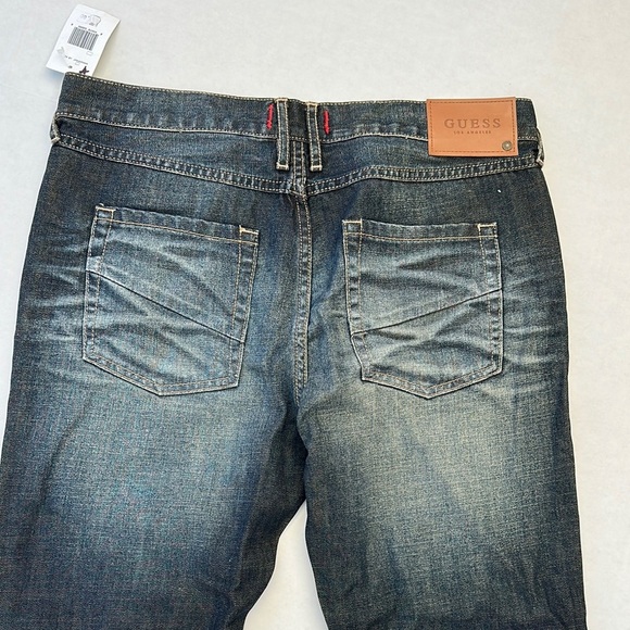 New GUESS Men's Distressed Blue Jeans SZ 32 - Picture 6 of 7